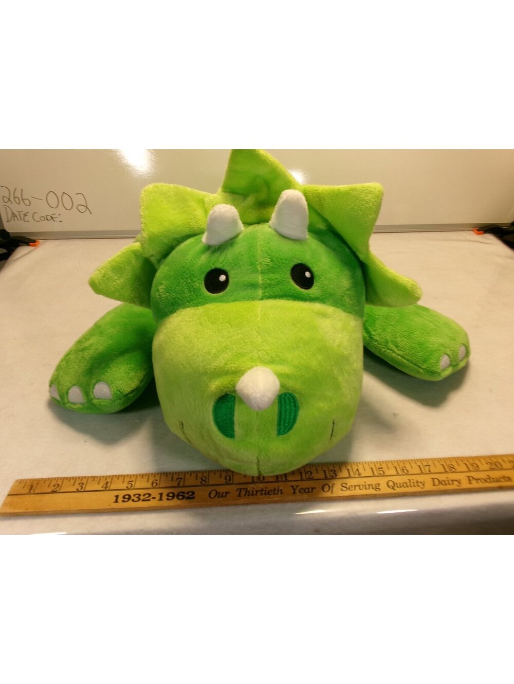 Melissa & Doug Green Triceratops Dinosaur Plush Soft Stuffed Animal